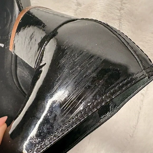 Tory Burch Black Patent Leather Heels Tory Burch Marion  Size 8 - Picture 5 of 7